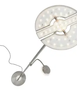 LED stojací lampy BRILONER LED stojací svítidlo s dotykovým vypínačem pr. 32 cm 3x7,5W 750lm matný nikl BRILO 1326-022