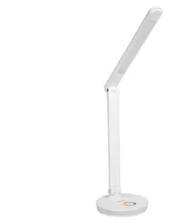 Lampy  LED RGB Nabíjecí stolní lampa s funkcí powerbanky LED/12W/5V 2800-6000K bílá 