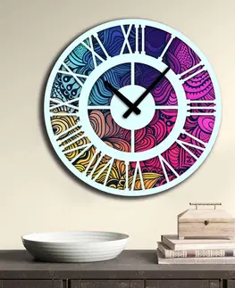 Hodiny Wallity Nástěnné hodiny Lucko IV 50 cm barevné