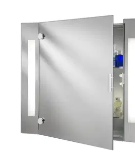 Koupelnové doplňky Searchlight Moderní zrcadlová skříňka Silva s osvětlením