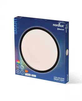 Chytré osvětlení NORDLUX Liva Smart Color stropní svítidlo černá 2110826103