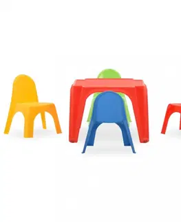 Dětské pokoje Dětský stůl s židlemi PP Dekorhome