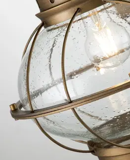 Venkovní nástěnná svítidla KICHLER Venkovní nástěnné svítidlo Bridgeton mosaz Ø 28 cm