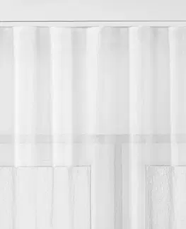 Záclony HOMEDE Záclona Romantic IV bílá, velikost 140x175