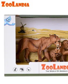 Hračky MIKRO TRADING - Zoolandia lvice s mláďaty v krabičce
