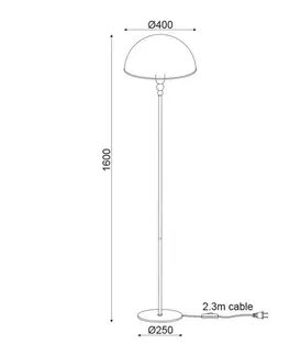 Retro stojací lampy ACA Lighting Decor stojanové svítidlo DCR171181F