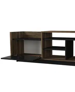 TV stolky Kalune Design TV stolek SIENTO 180 cm ořech/černý