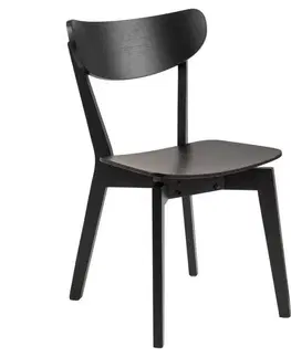 Židle do jídelny Jídelní židle Roxby Dub Dyha Černá
