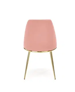 Židle HALMAR Designová židle GLAMOUR K460 růžová
