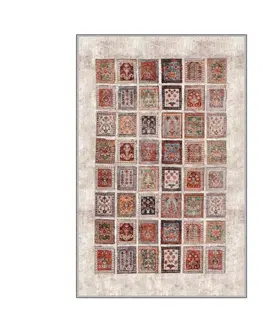 Koberce a koberečky Conceptum Hypnose Koberec Cards 120x180 cm béžový/červený