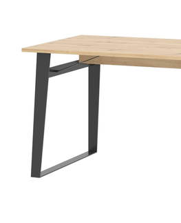 Jídelní stoly Jídelní stůl SOMONI, dub artisan/černá