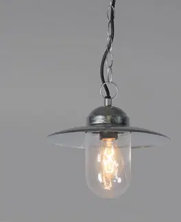 Venkovni zavesna svitidla Průmyslová závěsná lampa zinek IP44 - Mnichov