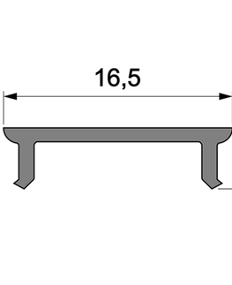 Profily Light Impressions Reprofil kryt P-01-12 matt 75% průhlednost 3000 mm 983027