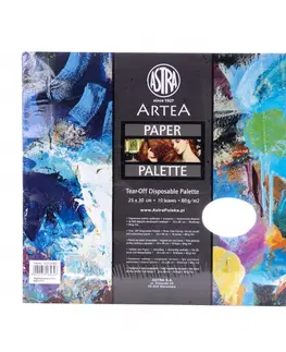 Hračky ASTRA - ARTEA Papírová paleta na míchání barev, 25x30cm, 10ks, 325122002