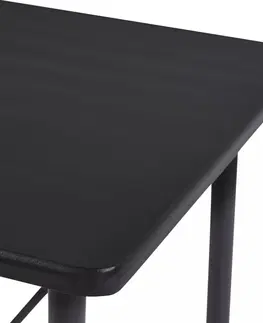 Barové stolky Barový stůl 120x60 cm Dekorhome Černá