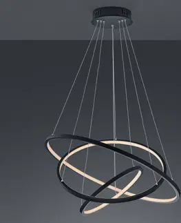 Inteligentní lustry Trio Lighting Trio WiZ Aaron smart LED závěsné světlo, antracit