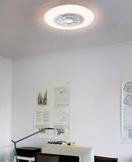 Stropní ventilátory se světlem LEDVANCE SMART+ LEDVANCE SMART+ WiFi LED stropní ventilátor Round