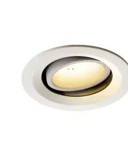 LED podhledová svítidla SLV BIG WHITE NUMINOS MOVE DL M vnitřní LED zápustné stropní svítidlo bílá/bílá 2700 K 55° otočné a výkyvné 1003572