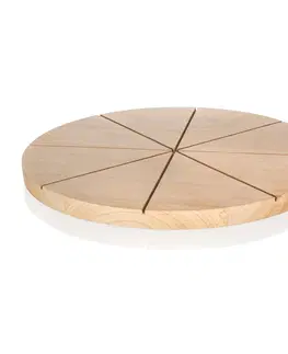 Prkénka a krájecí desky Banquet Prkénko krájecí dřevěné na pizzu BRILLANTE 32 x 1,5 cm
