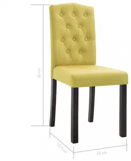 Židle Jídelní židle 6 ks látka / kaučukovník Dekorhome Šedohnědá taupe