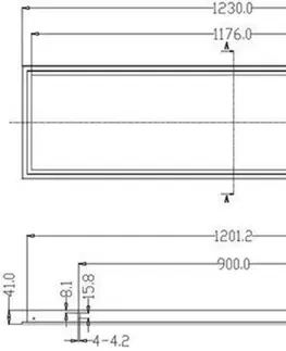 Příslušenství Light Impressions Deko-Light vestavný rám pro 300x1200mm Backlit Panel  930671