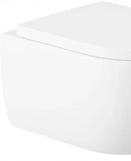 Záchody MEXEN/S Carmen Závěsná WC mísa včetně sedátka, duroplast, bílá 30880200