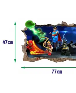 Pohádkové postavičky Nálepka na zeď lego Batman 47x77cm