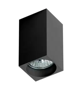 Moderní bodová svítidla Stropní bodové přisazené svítidlo AZzardo Mini Square black AZ1382 GU10 1x50W IP20 5,6cm hranaté černé