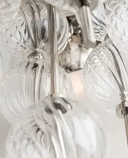 Designová nástěnná svítidla HUDSON VALLEY nástěnné svítidlo CALYPSO ocel/sklo nikl/matná E27 1x40W 6400-PN-CE