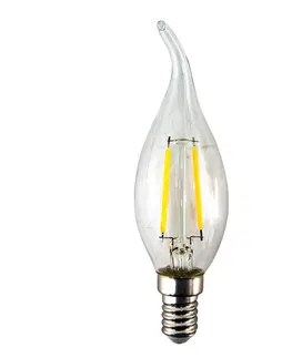 Žárovky LED designová žárovka ve tvaru svíčky transparentní - 3 cm E14/2W Clayre & Eef LP109