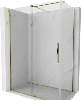 Sprchové kouty MEXEN/S Velar sprchový kout 140 x 80, transparent, zlatá 871-140-080-01-50