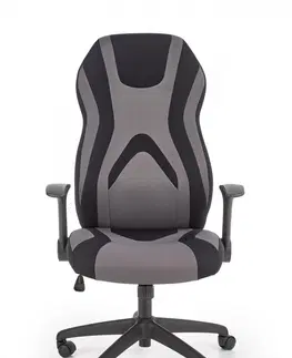 Kancelářské židle HALMAR Kancelářské křeslo Jorry černé/šedá