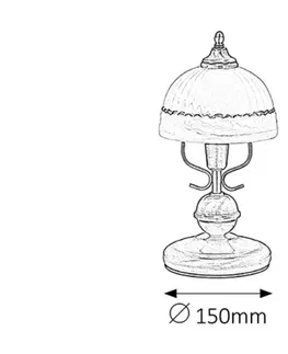 Designové stolní lampy Rabalux stolní lampa Flossi E14 1x MAX 40W bronzová 8812