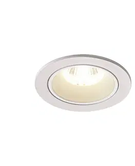 LED podhledová svítidla SLV BIG WHITE NUMINOS DL S vnitřní LED zápustné stropní svítidlo bílá/bílá 4000 K 40° včetně listových pružin 1003833