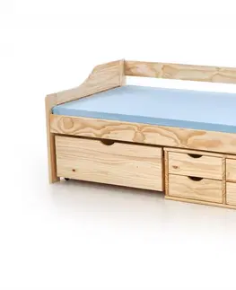 Postele HALMAR Dřevěná postel Maxima 90x200 borovice
