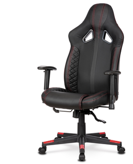 Kancelářské židle Herní křeslo NOVTRUT, černá/červená