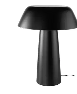 Luxusní a designové stolní lampy Estila Designová stolní lampa Vita Naturale černá 62cm