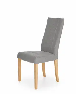 Židle HALMAR Jídelní židle Marty dub medový/šedá