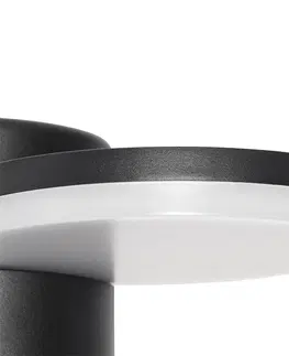 Venkovni nastenne svetlo Venkovní nástěnné svítidlo černé včetně LED IP54 pohybového senzoru - Esmee