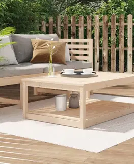 Zahradní stolky Zahradní stůl 121 x 82,5 x 45 cm masivní borové dřevo