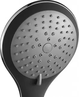 Sprchy a sprchové panely Eisl Ruční masážní sprcha 5 režimů sprchování, průměr 115mm, černá/chrom BROADWAY (60760) 60760