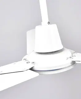 Stropní ventilátory Lindby Bílý stropní ventilátor Dawinja se třemi vrtulemi