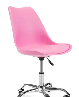Kancelářské židle Ak furniture Otočná židle FD005 růžová