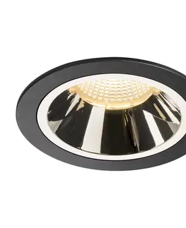 LED podhledová svítidla SLV BIG WHITE NUMINOS DL L vnitřní LED zápustné stropní svítidlo černá/chrom 3000 K 20° 1003939