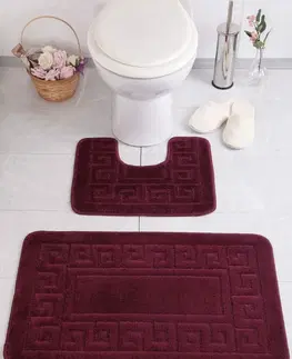 Koupelnové předložky L'essentiel Koupelnová sada koberečků ETHY bordó