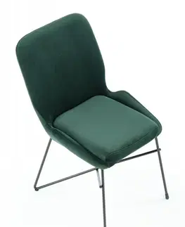 Židle Jídelní křeslo K454 Halmar Tmavě zelená