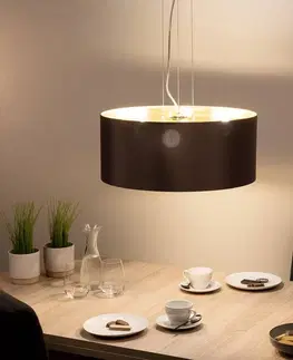 Závěsná světla EGLO Maserlo textilní závěsné světlo, cappuccino, 53 cm