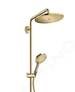 Sprchy a sprchové panely HANSGROHE Croma Select S Sprchový set Showerpipe 280 s termostatem, EcoSmart, leštěný vzhled zlata 26891990