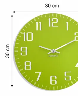 Nástěnné hodiny Zelené nástěnné hodiny pro děti