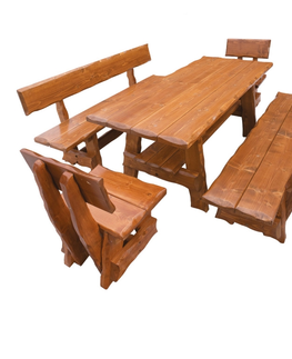 Jídelní stoly Zahradní stůl CILIOSUM, masiv smrk/dub